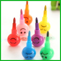 2015 high quality colorful multistage smile face crayon